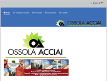 Tablet Screenshot of ossola-acciai.com